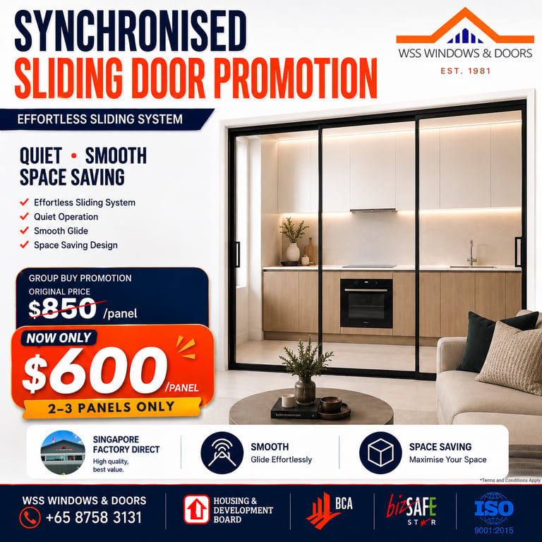 WSS Windows & Doors Pte Ltd Ultra Slim Sliding Door | Kitchen Sliding ...